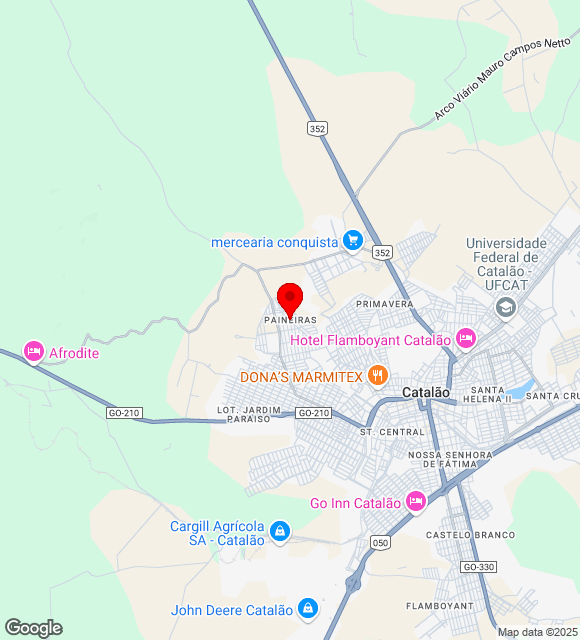 Mapa da localização