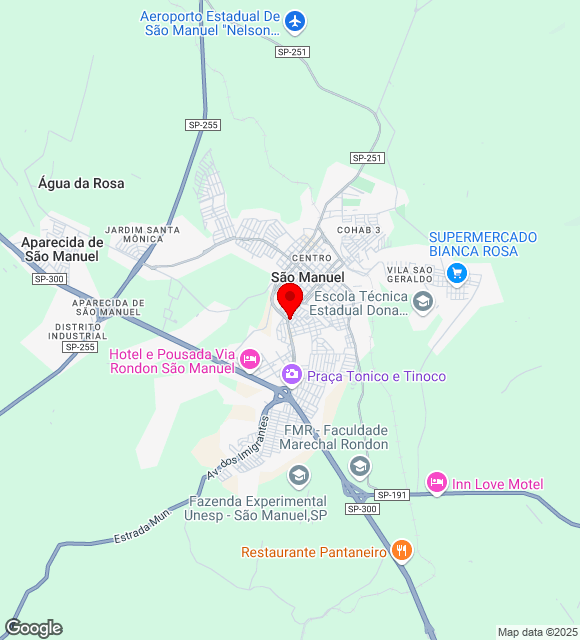 Mapa da localização