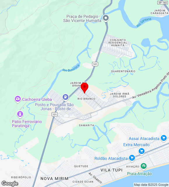 Mapa da localização