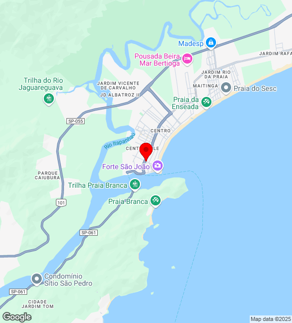 Mapa da localização