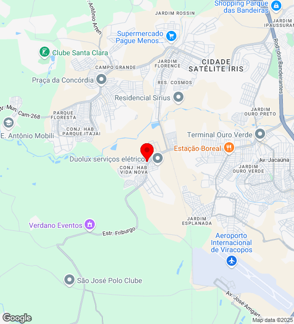 Mapa da localização