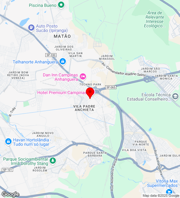 Mapa da localização