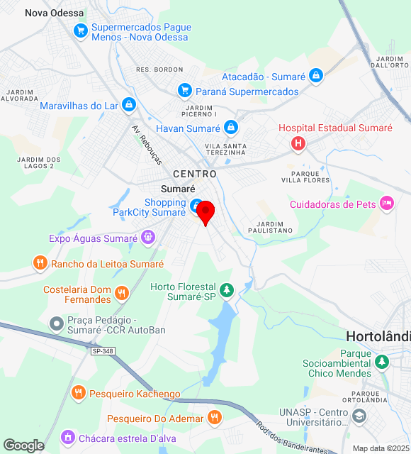 Mapa da localização