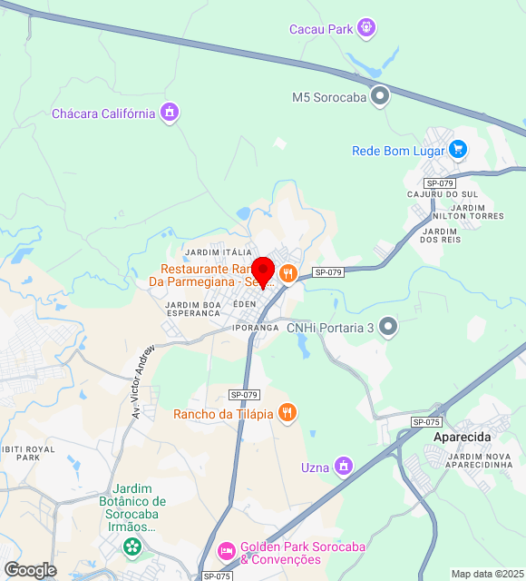 Mapa da localização