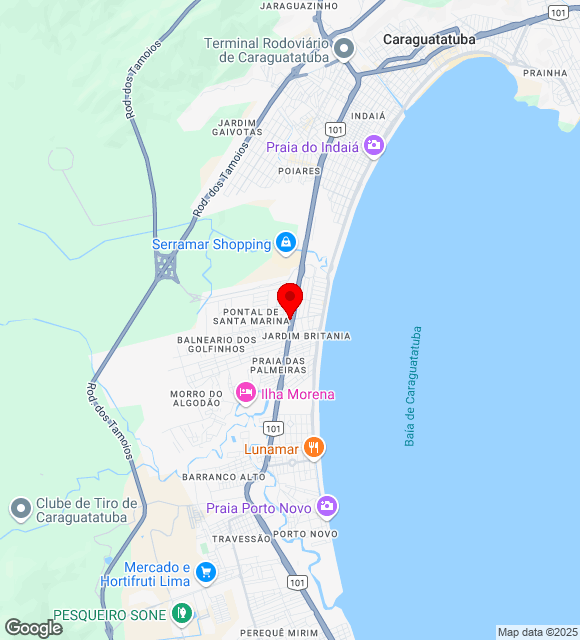 Mapa da localização