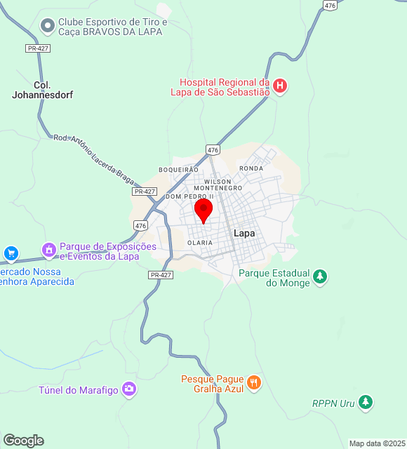 Mapa da localização