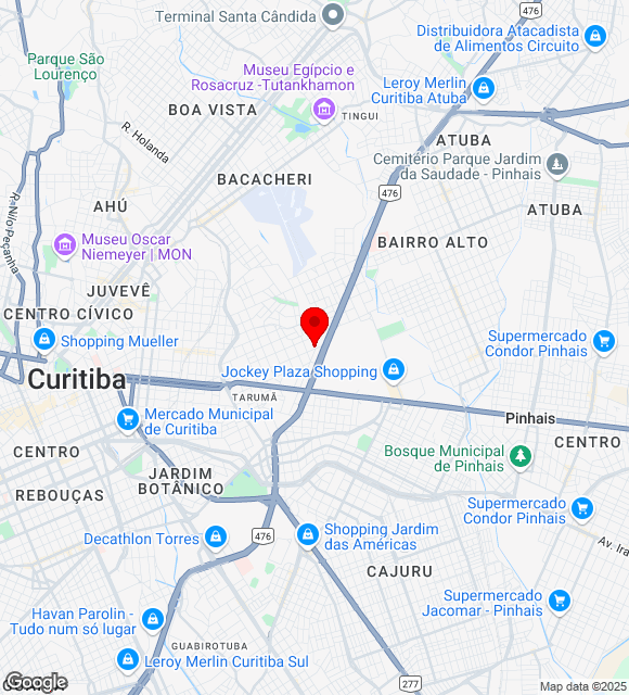 Mapa da localização