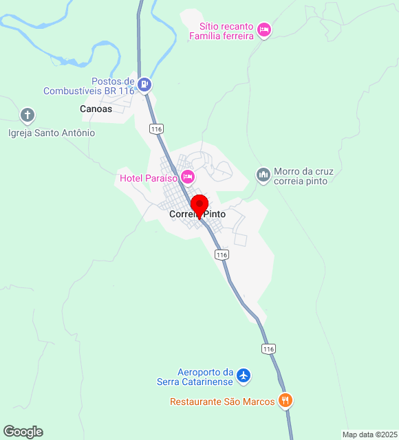 Mapa da localização