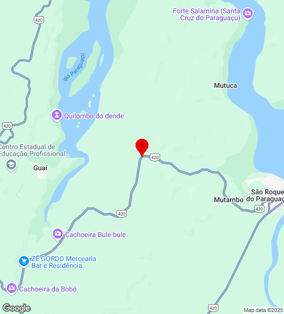 Mapa da localização