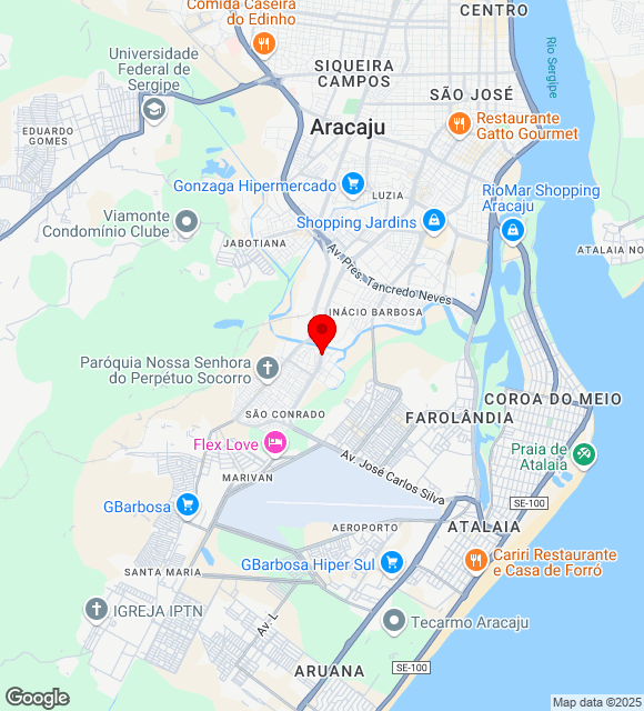 Mapa da localização