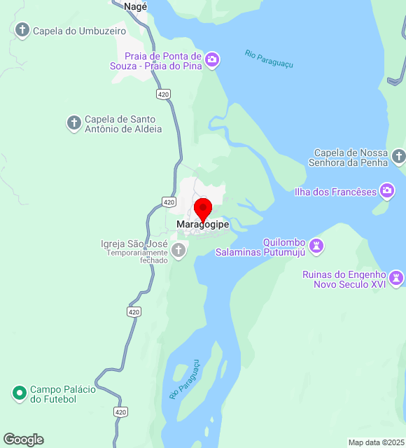 Mapa da localização