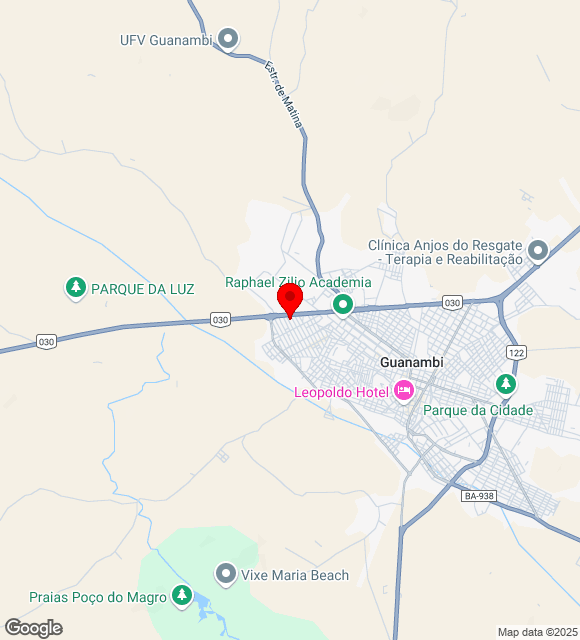 Mapa da localização