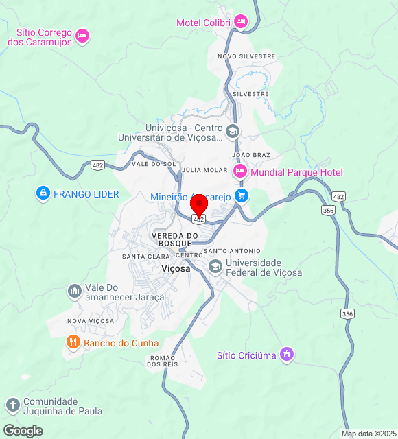 Mapa da localização
