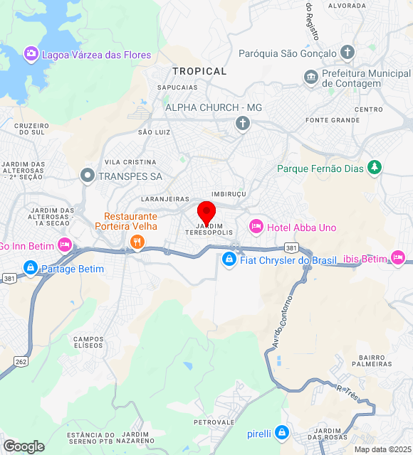 Mapa da localização