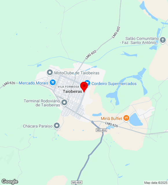 Mapa da localização