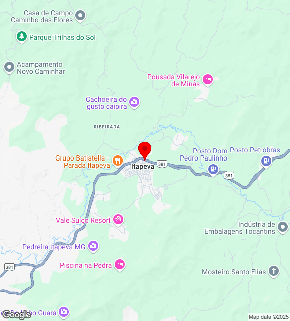 Mapa da localização