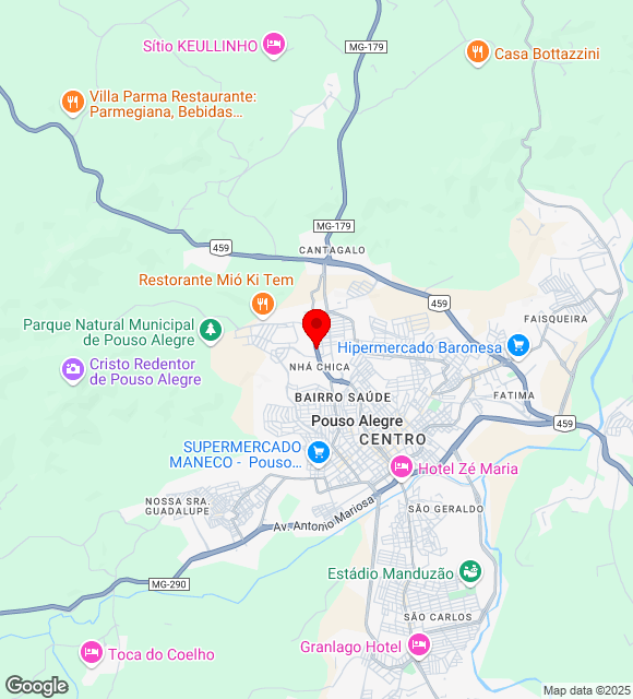 Mapa da localização