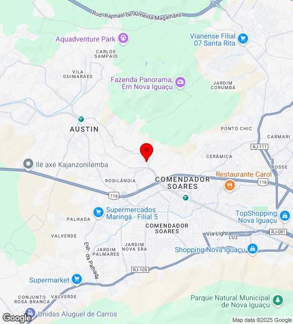 Mapa da localização