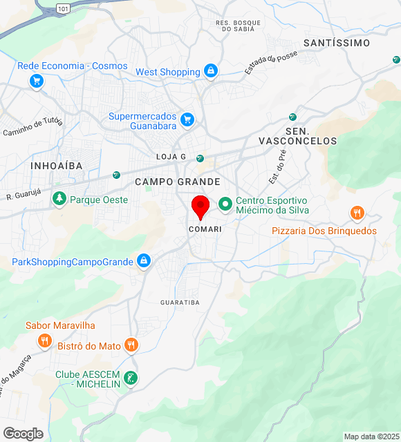 Mapa da localização