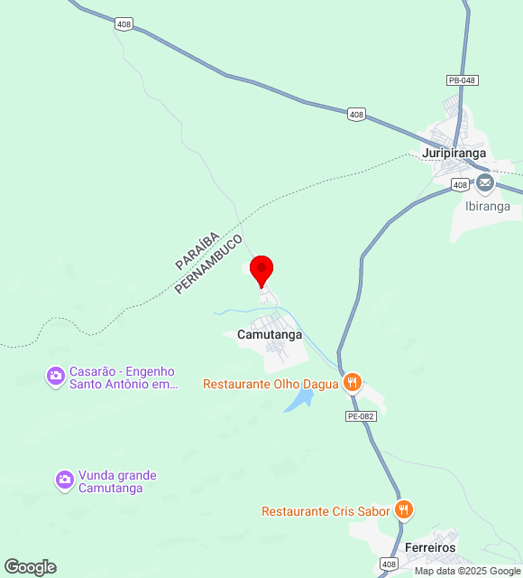 Mapa da localização