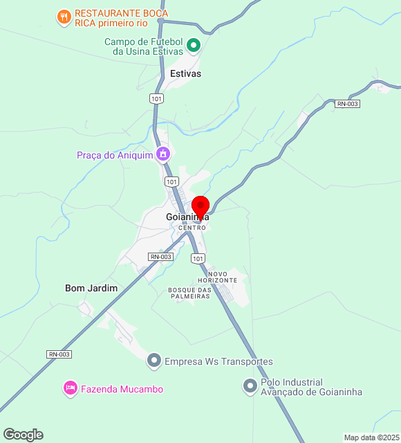 Mapa da localização