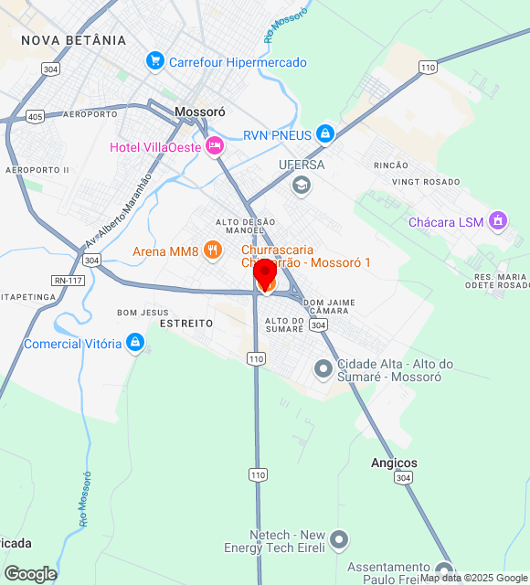 Mapa da localização