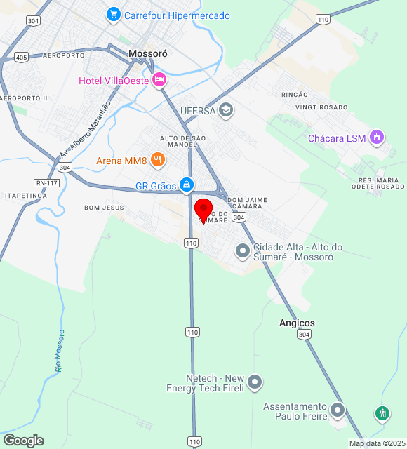Mapa da localização