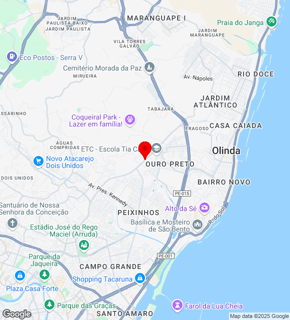 Mapa da localização