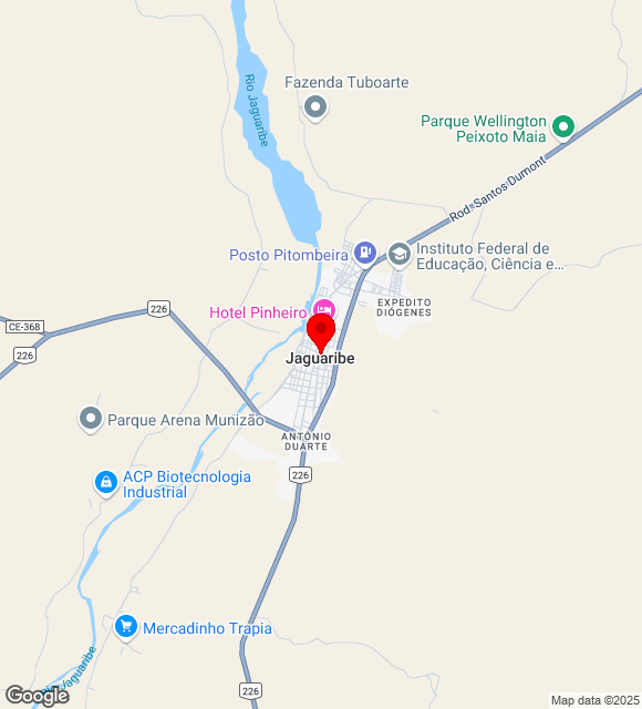Mapa da localização