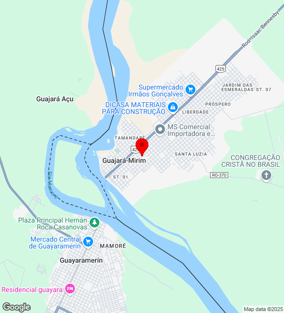 Mapa da localização