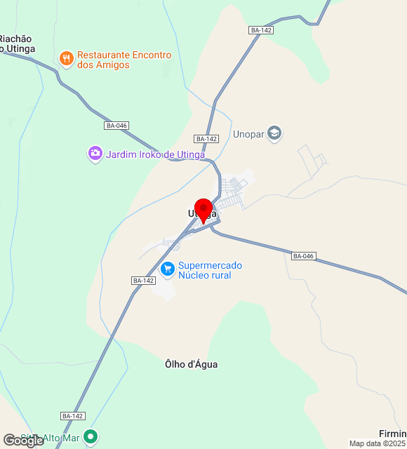 Mapa da localização