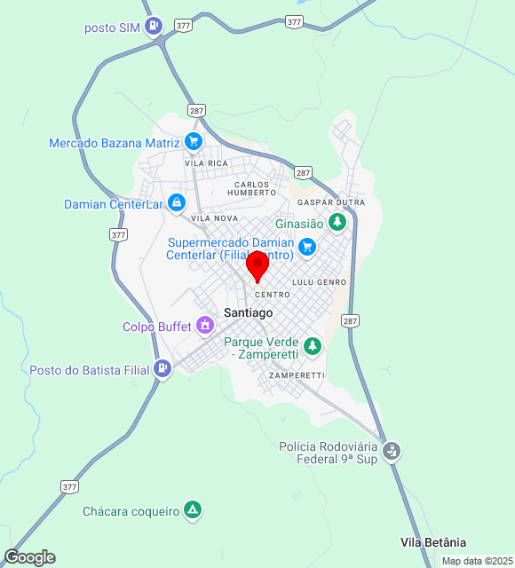 Mapa da localização