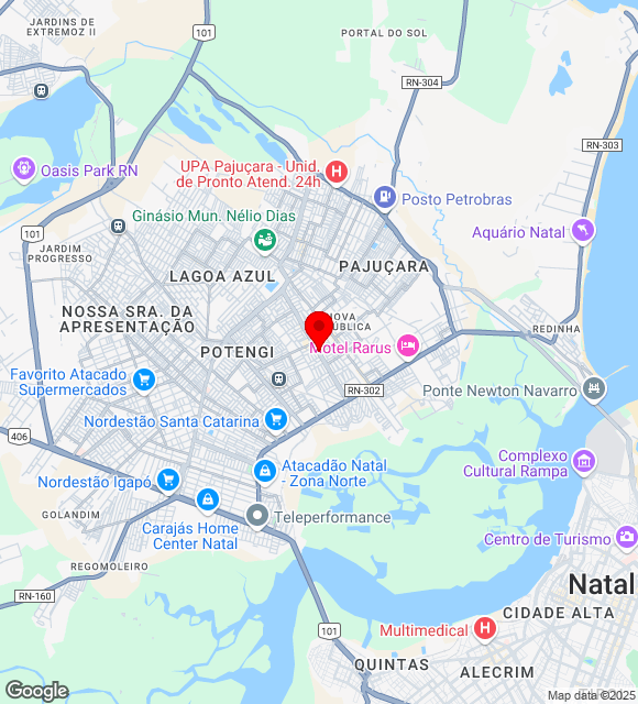 Mapa da localização