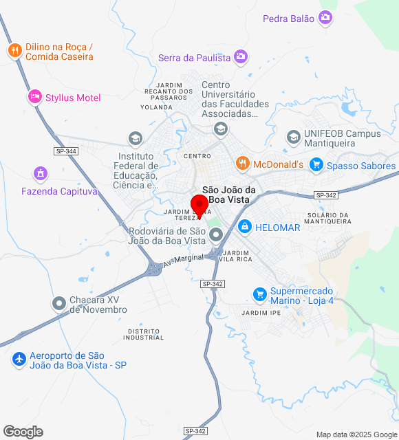 Mapa da localização