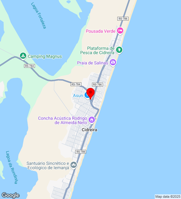 Mapa da localização