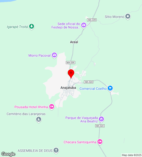 Mapa da localização