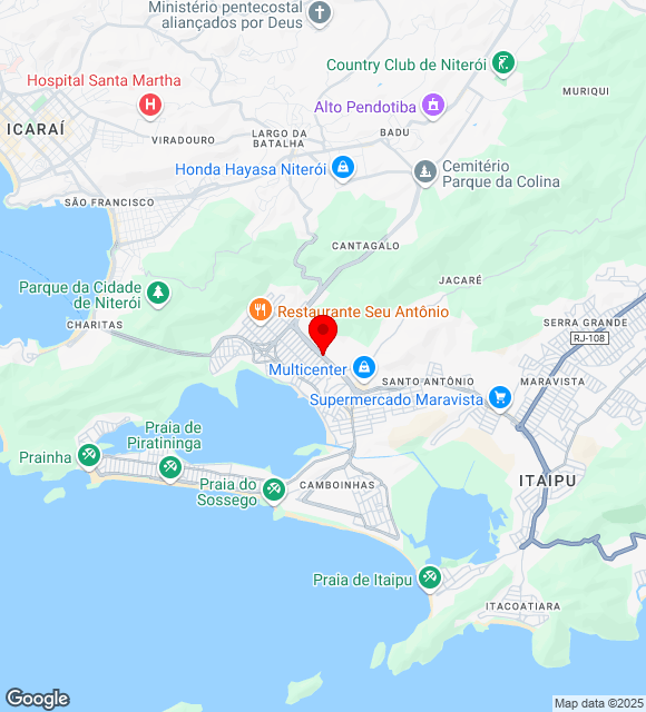 Mapa da localização