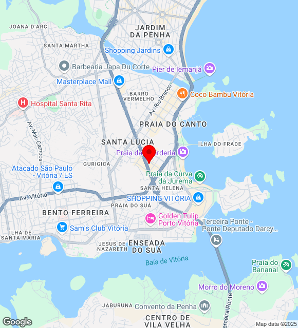 Mapa da localização