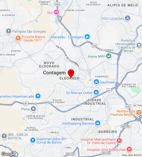 Mapa da localização