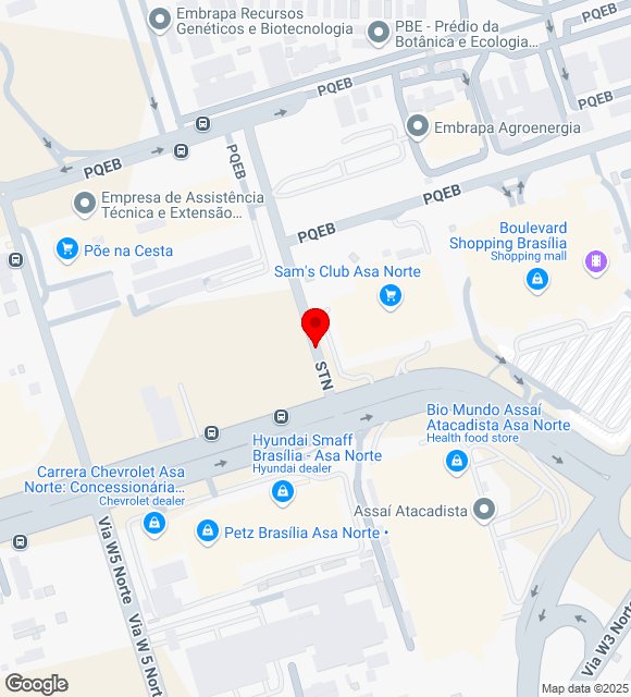 Mapa da localização