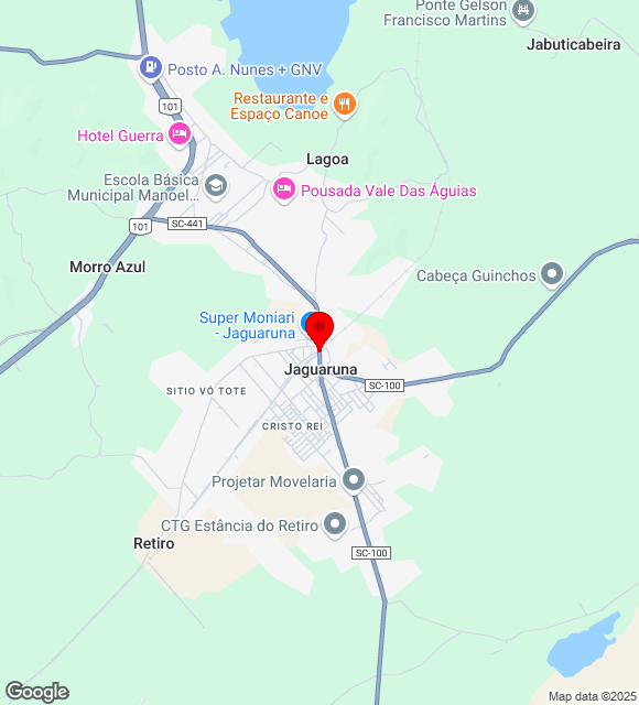 Mapa da localização